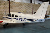 G-CEJD @ EGHO - In Hangar at Thruxton