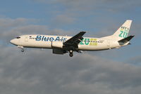 YR-BAE @ EBBR - Flight OB123 is descending to RWY 25L