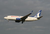 TC-JKP @ EBBR - Flight TK7352 is descending to RWY 25L