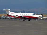 N25NX @ KAPC - Niner Leasing Inc. 2009 Pilatus PC-12/47E parked on visitors ramp @ Napa, CA - by Steve Nation