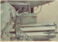 62-4567 - Here is a portion of the armament system.  Notice the bullet hole?