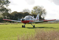 G-CBBT @ X5FB - Scottish Aviation Bulldog 120-121 taking off from 08 at Fishburn Airfield, October 2010. - by Malcolm Clarke