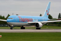 G-OBYF @ EGCC - Thomson - by Chris Hall