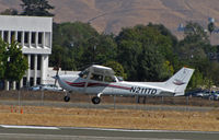 N211TD @ KCCR - 2000 Cessna 172S ready fior touchdown on RWY 32R @ Buchanan Field home base - by Steve Nation