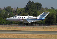 N514DS @ KCCR - DS Aviation (Addison, TX) 1998 Cessna 525landing on RWY 32R @ Buchanan Field after flight from KSOW (Show Low Regional Aiurport, AZ) - by Steve Nation