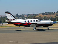 N850KP @ KCCR - KP Equipment LLC (Billings, MT) TBM700 taxis for take-off to KRIW (Riverton Regional Airport, WY) - by Steve Nation