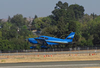 N9297W @ KCCR - 1967 PA-28-235 ready to land on RWY 32R at Buchanan Field home base - by Steve Nation
