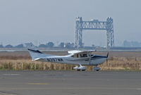 N397MW @ KAPC - Bridgeford FS 2005 Cessna T182T taxis by Napa River RR Bridge @ Napa, CA - by Steve Nation