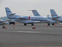 N789KG @ KAPC - TKG Aviation (Clayton, MO) 2005 Cessna 560XL on bizjet ramp at Napa, CA - by Steve Nation