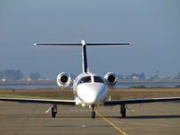 N923JP @ KAPC - Head-on shot of Raspberry Consulting (Monterey Park, CA) 2008 Cessna 510 arriving from KVNY (Van Nuys, CA) - Napa River in background - by Steve Nation