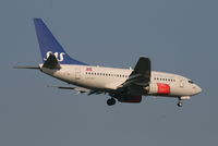 LN-RRZ @ EBBR - Flight SK4743 is descending to RWY 02