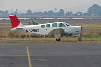 N8298G @ KAPC - 1992 Beech A36 returning to IASCO ramp @ Napa, CA training facility after check flight - JAL/Japan Airlines titles painted over (JAL closed their US training program in October 2010) - by Steve Nation