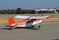 N3059G @ KCCR - PATROL on starboard wing says it all - KCSI Aerial Patrol (Bakersfield) 1968 Champ 7GCBC taxis for take-off and pipeline patrol flight north - by Steve Nation