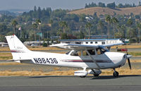 N98436 @ KCCR - Home-based 1998 Cessna 172R taxis to RWY 32R - by Steve Nation