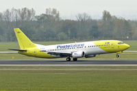 EI-ELZ @ LOWL - Poste Italiane (Mistral Air) Boeing B737-4Q8 landing in LOWL/LNZ - by Janos Palvoelgyi