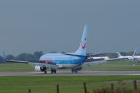G-FDZR @ EGSH - Touching down at Norwich. - by Graham Reeve
