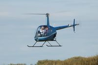 G-MDKD @ EGFH - Resident R-22 helicopter operated by Heli-air Wales. - by Roger Winser