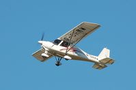 G-ORMW @ EGFH - Resident aircraft. Gower Flight Centre's Ikarus departing Runway 22 - by Roger Winser