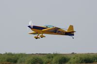 G-JOKR @ EGFH - Departing Runway 22 - by Roger Winser