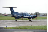 G-FPLB @ EGNV - Cobhams 's calibrator 1982 Beech BEECH B200, c/n: BB-1048 at Durham Tees Valley - by Terry Fletcher