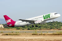 LZ-MDC @ LEPA - VIA-Air VIA Bulgarian Airways Airbus A320-232 take-off in PMI/LEPA
