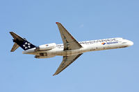 EC-KHA @ LEPA - Star Alliance (Spainair) McDonnell Douglas MD-87 take-off in PMI/LEPA