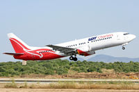 SP-LLL @ LEPA - Lot Chaters Boeing B737-4Q8 take-off in PMI/LEPA