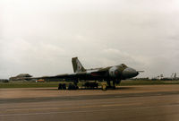 XL426 @ MHZ - The Vulcan Display Flight aircraft on the flight-line at the 1985 RAF Mildenhall Air Fete. - by Peter Nicholson