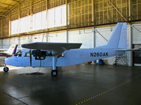 N260AK @ KCMA - Ethereral hangar shot of Locally-based all white 1969 BN-2A owned by Channel Islands Aviation/CIA with nose cone removed and cowling covers missing (sold to operator in Panama in Jan 2009) - by Steve Nation
