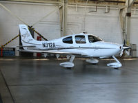 N312A @ KCMA - Operating from warmer climes in Jan 2007, this 2006 Cirrus Design SR22 escapes 75 degree heat in hangar at KCMA (now based in Pennsylvania) - by Steve Nation
