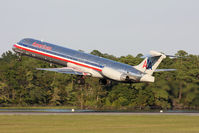 N454AA @ ORF - American Airlines N454AA (FLT AAL1069) departing RWY 5 en route to Dallas/Fort Worth Int'l (KDFW). - by Dean Heald