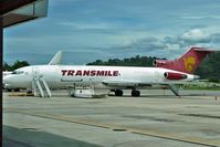 9M-TGB @ WBKK - Transmile 's Boeing 727-2F2/Adv(F), c/n: 22998
at Kota Kinabalu - by Terry Fletcher