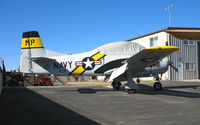 N343NA @ KCMA - Locally-based North American T-28B BuAer 138343 wears interesting colors = VT-27 titles and MP tail code (must be a story here) - by Steve Nation