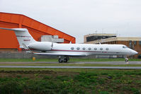 N662CP @ EGGW - 2006 Gulfstream Aerospace GV-SP (G550), c/n: 5107 - by Terry Fletcher