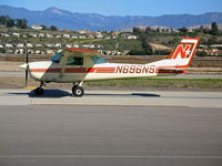 N696NS @ KCMA - Looking sharp - Locally-based 1968 Cessna 150H taxis for take-off (what training company had this color scheme?) - by Steve Nation