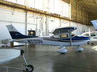 N2120U @ KCMA - Looking sharp 2004 Cessna 182T in hangar at Camarillo Airport, CA home base on balmy, sunny January 2007 picture postcard day - by Steve Nation