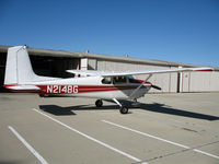 N2148G @ KCMA - Classic straight tail 1958 Cessna 182A at Camarillo Airport, CA home base on balmy, sunny January 2007 picture postcard day - by Steve Nation