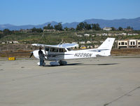 N2296N @ KCMA - 2005 Cessna 172S taxis out for training flight at Camarillo Airport, CA home base on balmy, sunny January 2007 picture postcard day - by Steve Nation