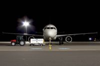 LZ-MDC @ EDDR - Air Via A320 during a night stop at Saarbrücken - by Friedrich Becker