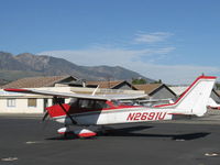 N2691U @ SZP - 1963 Cessna 172D, Continental O-300 145 Hp - by Doug Robertson