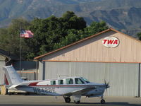 N842BE @ SZP - 1984 Beech B36TC TURBO BONANZA, Continental TSIO-520-UB 300 Hp, holding short Rwy 22 - by Doug Robertson