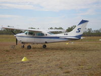 VH-URX @ YBEB - VH-URX , Cessna 210N Centurion II , Slingair , Bellburn Airstrip , WA, 06 oct '10 - by Henk Geerlings