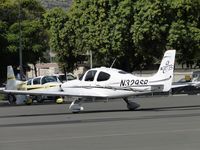N329SR @ POC - Parked in transient parking - by Helicopterfriend
