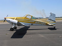 N9138G @ KMRY - Singleton Spray Service 1973 A188B @ Marysville with rice stubble burning in background - by Steve Nation