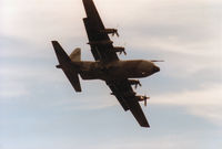 XV200 @ EGQL - Hercules C.1 of 47 Squadron at RAF Lyneham on finals at the 1988 RAF Leuchars Airshow. - by Peter Nicholson