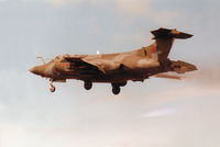 XV863 @ EGQS - Buccaneer S.2B of 237 Operational Conversion Unit landing at RAF Lossiemouth in May 1989. - by Peter Nicholson