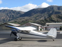 N85906 @ SZP - 1946 Aeronca 11AC CHIEF, Continental A&C65 65 Hp, holding short Rwy 22 - by Doug Robertson