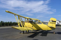 N48492 @ CA67 - Valley Crop Dusters 1976 G-164 sprayer with engine covered @ Westley, CA - by Steve Nation