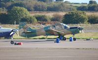 G-BHZR @ EGFH - Visiting SA Bulldog. - by Roger Winser