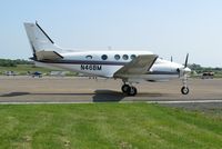 N46BM @ EGFH - Beech King Air taxying on the apron - by Roger Winser